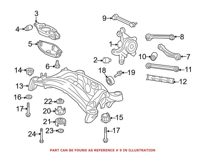 Mercedes Lateral Arm - Rear 1723500153